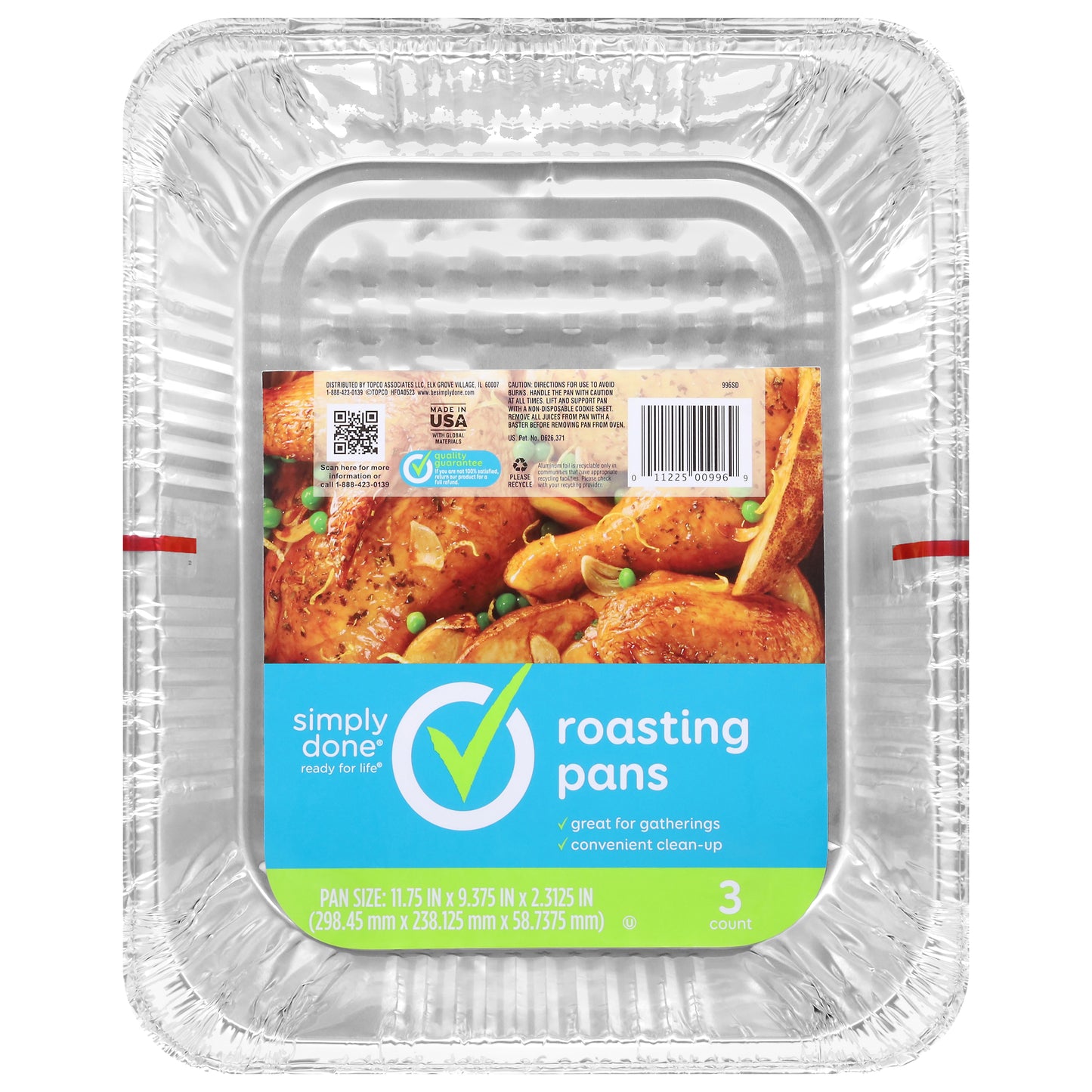 Simply Done Roasting Pans 3 ea