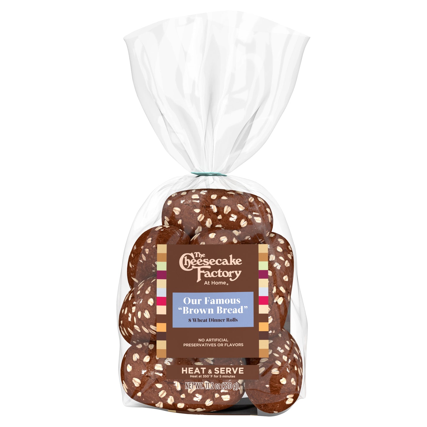The Cheesecake Factory At Home Famous "Brown Bread" Wheat Dinner Rolls, 8 count, 11.2 oz