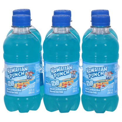 Hawaiian Punch Green Berry Rush, 10 fl oz bottles, 6 pack