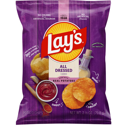 Lay's Potato Chips All Dressed Flavored 2 1/2 Oz