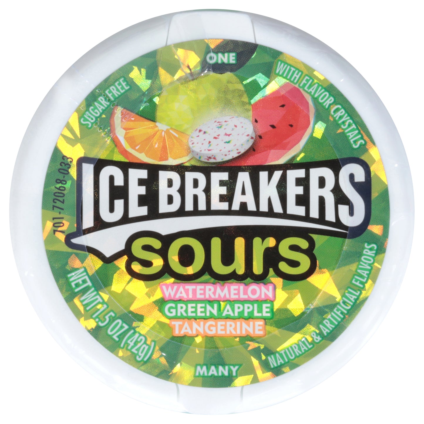 Ice Breakers Sours Sugar Free Watermelon/Green Apple/Tangerine Mints 1.5 oz