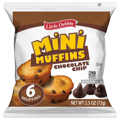 Snack Cakes, Little Debbie Snack Mini Muffins (choc chip)