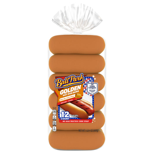 Ball Park Golden Hot Dog Buns, 12 count, 20 oz