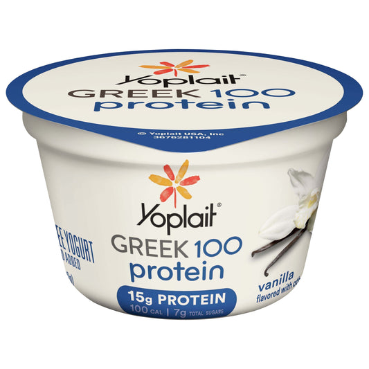 Yoplait Fat Free Greek 100 Protein Vanilla Yogurt 5.3 oz