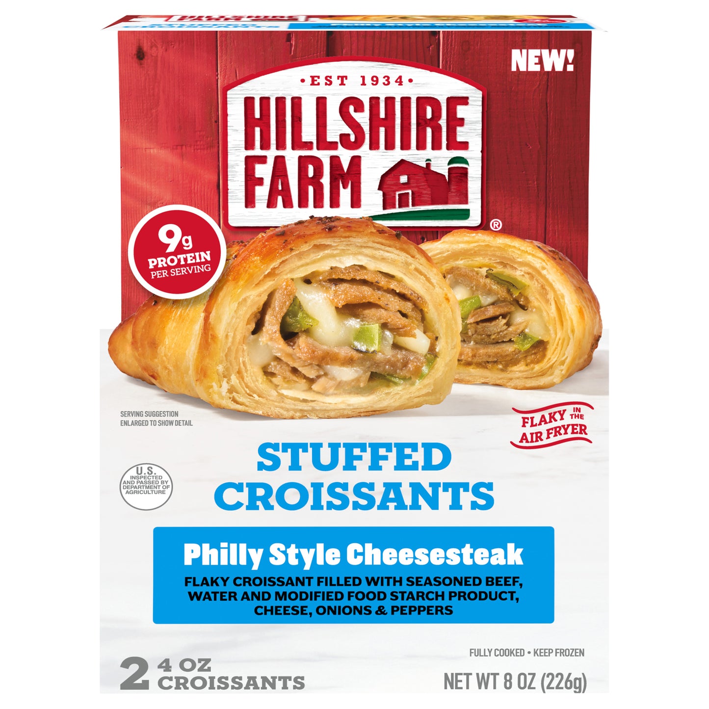 Hillshire Farm Philly Style Cheesesteak Stuffed Croissants, 2 ct