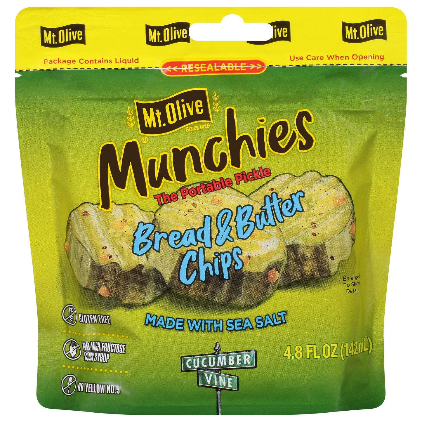 Mt Olive Munchies Bread & Butter Pickle Chip Pouch