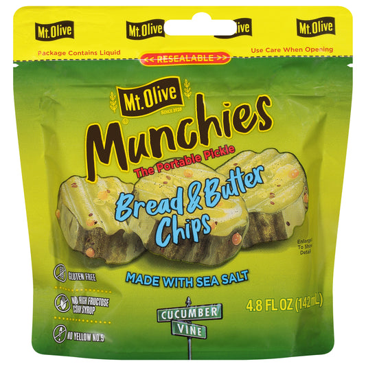 Mt Olive Munchies Bread & Butter Pickle Chip Pouch