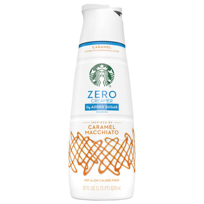 Starbucks Zero Caramel Flavored Liquid Coffee Creamer, Caramel Flavored Creamer 28 fl oz.