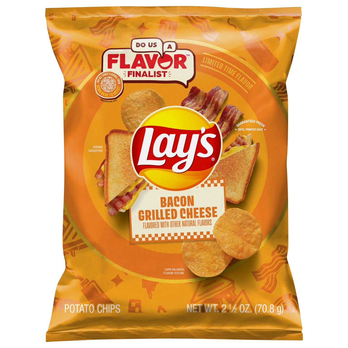 Lay's Potato Chips Bacon Grilled Cheese 2 1/2 Oz