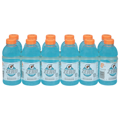 Gatorade Zero Zero Sugar Glacier Freeze Thirst Quencher 12-Pack Bottle 12 ea