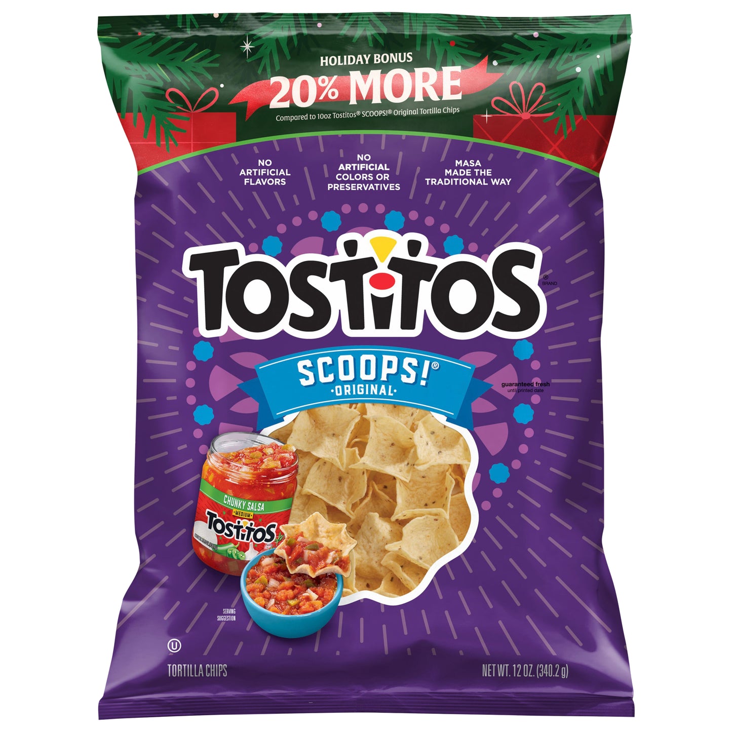 Tostitos Scoops! Bonus Tortilla Chips Original 12 Oz