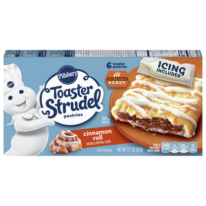 Pillsbury Toaster Strudel Pastries, Cinnamon Roll, 6 ct, 11.7 oz