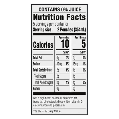 Capri Sun Roarin' Waters Tropical Punch Flavored with other natural flavor Water Beverage, 10 ct Box, 6 fl oz Drink Pouches