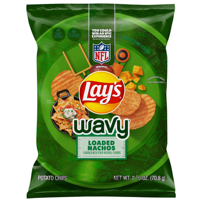 Lay's Wavy Potato Chips Loaded Nachos 2 1/2 Oz