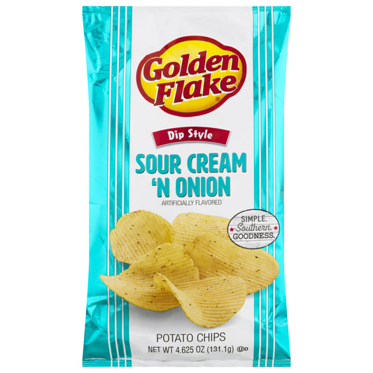 Golden Flake Dip Style Sour Cream 'n Onion Potato Chips 4.625 oz