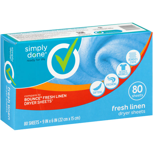 Dryer Sheets, Fresh Linen