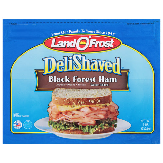 Land O'Frost DeliShaved Black Forest Ham 9 oz
