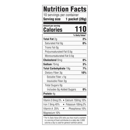 Food Club Original Instant Oatmeal 10 ea