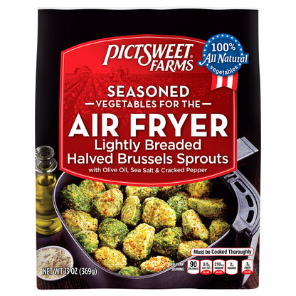 Pictsweet Farms Seasoned Vegetables for the Air Fryer Lightly Breaded Halved Brussels Sprouts