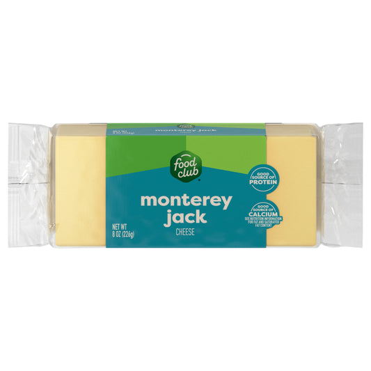 Food Club Monterey Jack Cheese 8 oz