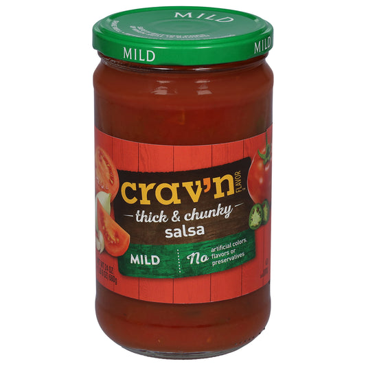 Crav'n Flavor Mild Thick & Chunky Salsa 24 oz