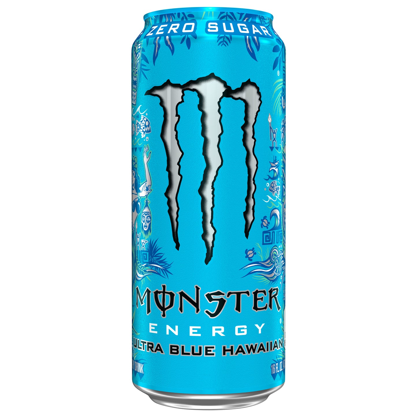 Monster Zero Sugar Ultra Blue Hawaiian Energy Drink 16 fl oz