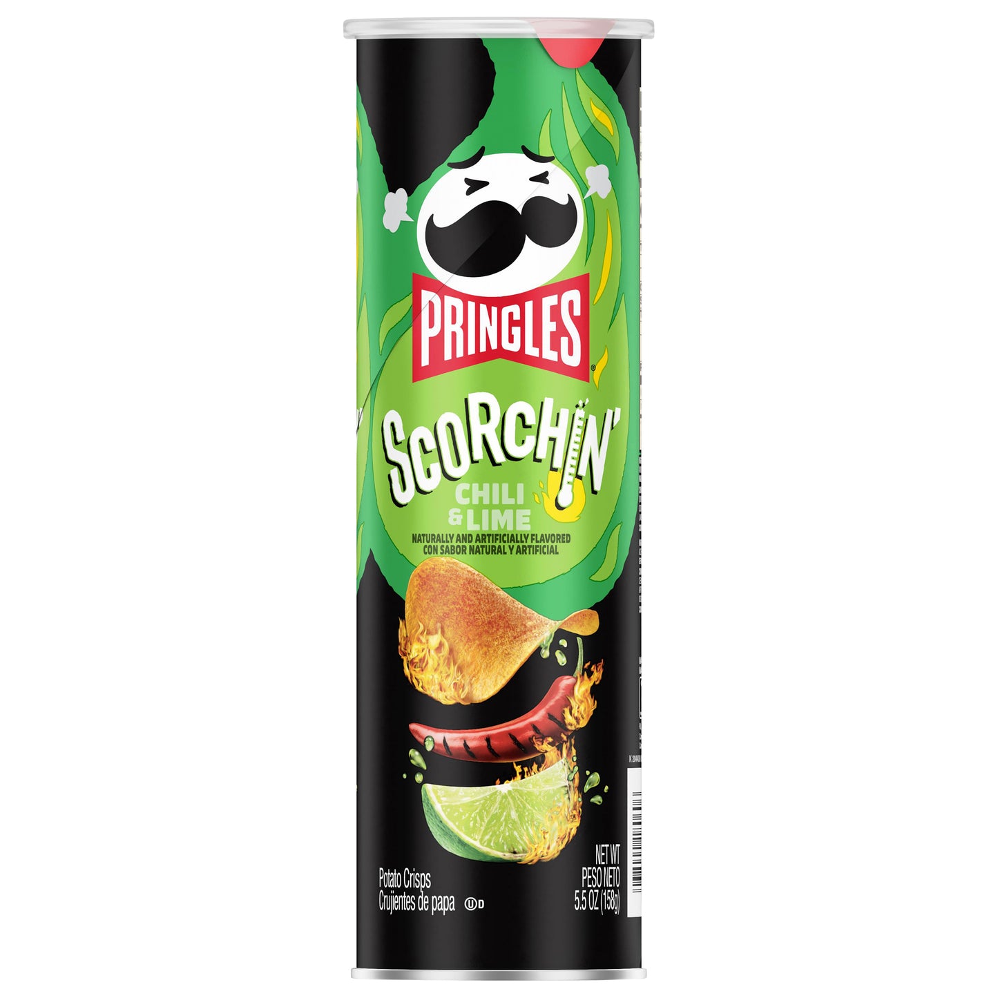 Pringles® Scorchin' Chili and Lime Potato Crisps Chips