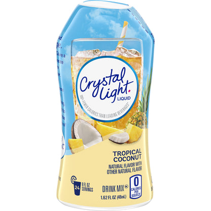 Crystal Light Tropical Coconut Liquid Drink Mix, Caffeine Free, 1.62 fl oz Bottle