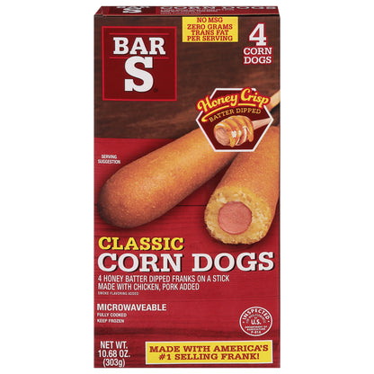 Bar S Honey Crips Batter Dipped Classic Corn Dogs 4 ea