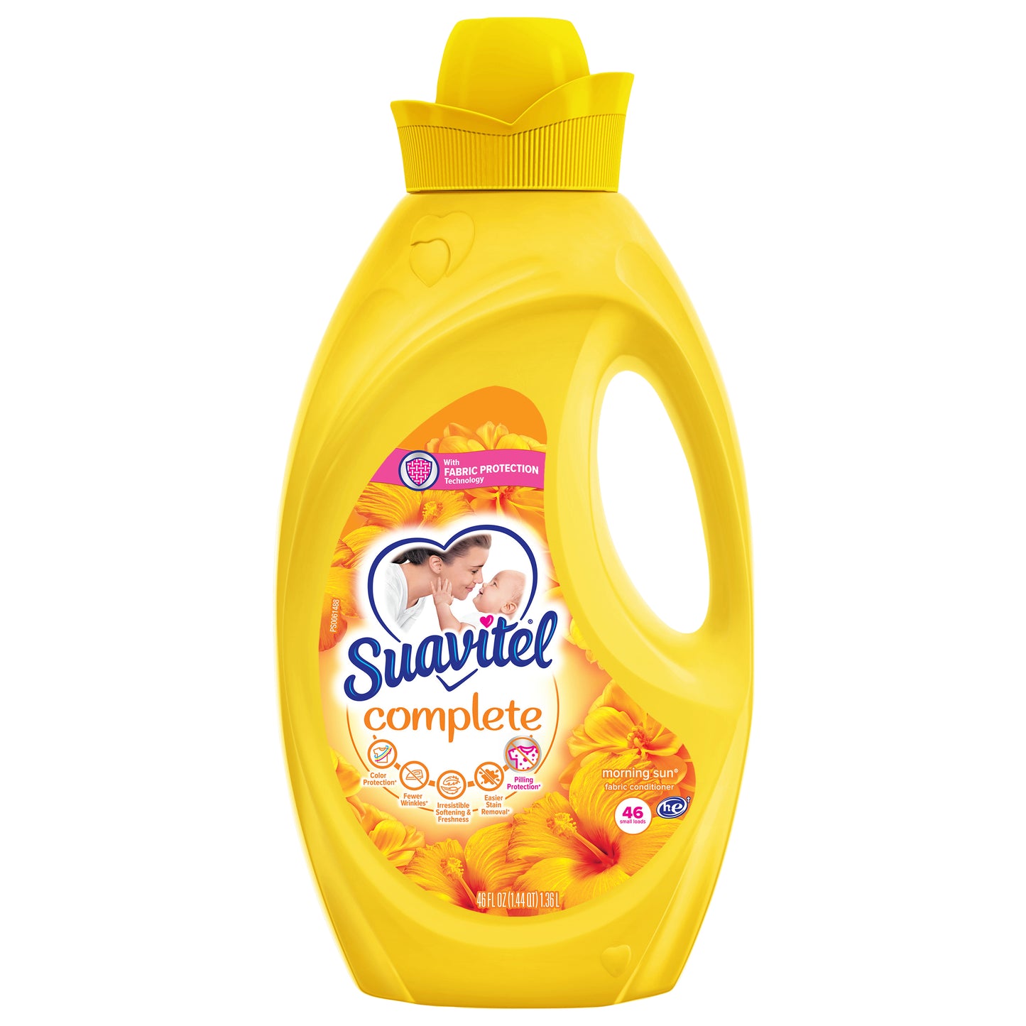 Suavitel Complete Liquid Fabric Conditioner, Laundry Fabric Softener with Fabric Protection Technology, Morning Sun, 46 Oz., Enough Liquid For 46 Small Loads