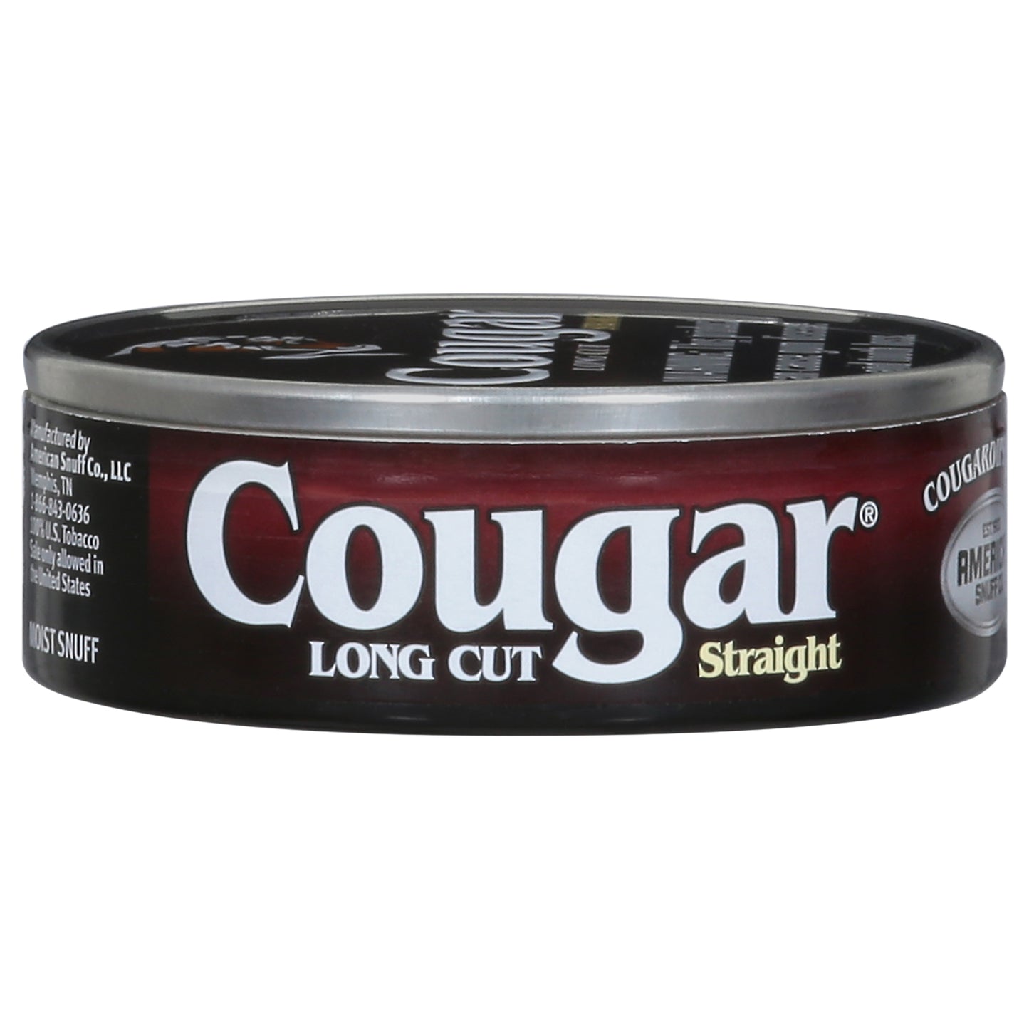 Cougar Long Cut Straight Moist Snuff 1.2 oz