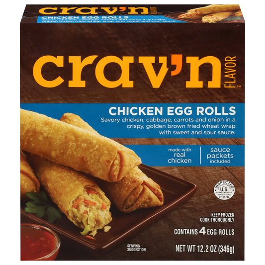 Crav'n Flavor Chicken Egg Rolls 4 ea