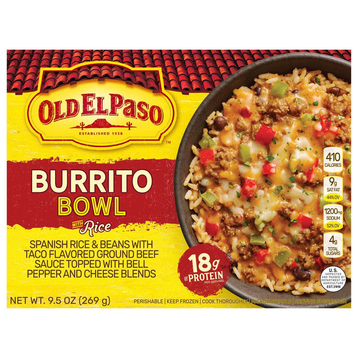 Old El Paso Burrito Bowl with Rice, 9.5 oz