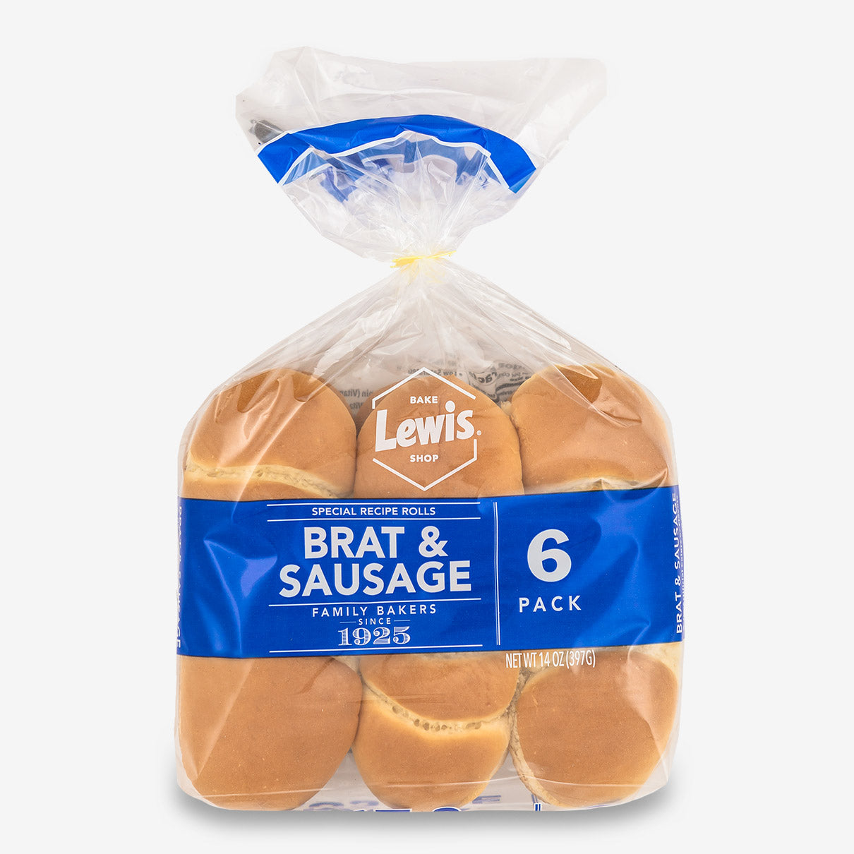 Lewis Bake Shop White Brat & Sausage Rolls, 14 Oz