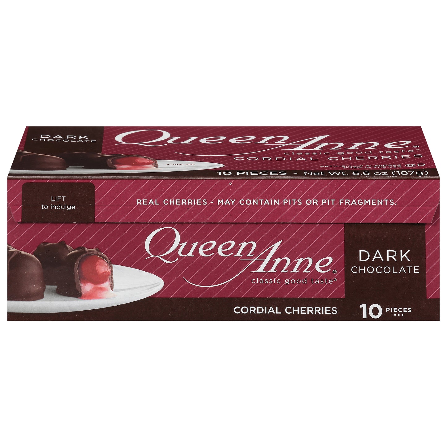 Queen Anne Cordial Cherries Dark Chocolate 10 ea
