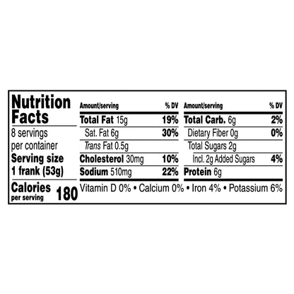 Bryan® Beefy Jumbos® Beef Hot Dogs, 8 Count