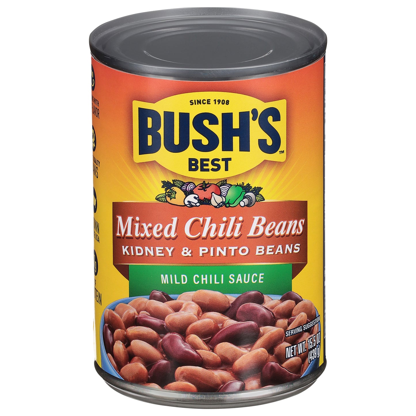 Bush's Mixed Kidney & Pinto Beans in a Mild Chili Sauce 15.5 oz