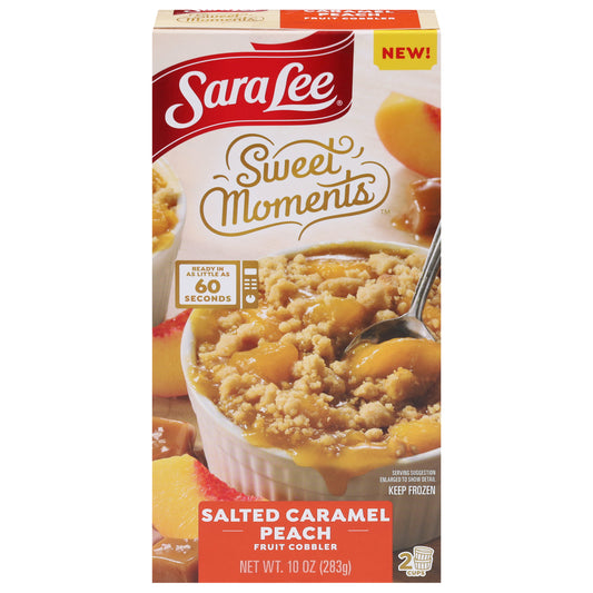 Sara Lee Sweet Moments Salted Caramel Peach Fruit Cobbler 2 Cups