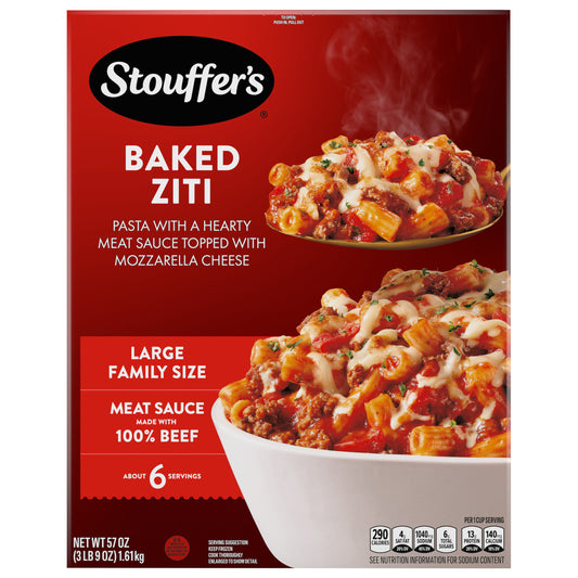 STOUFFER'S Large Family Size Baked Ziti Frozen Meal 57 oz.