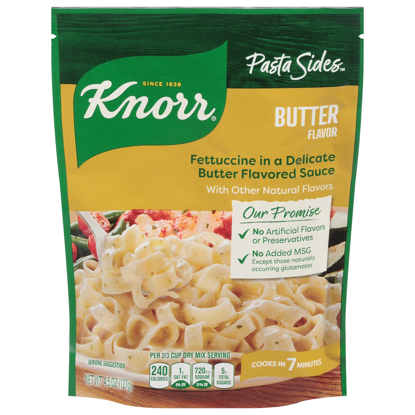 Knorr 4.5 oz Pasta Sides Butter Fettuccine