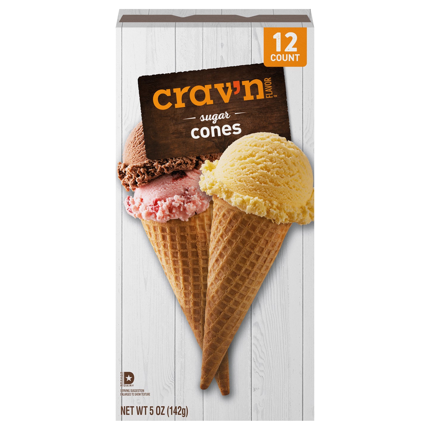 Crav'n Flavor Sugar Cones 12 ea