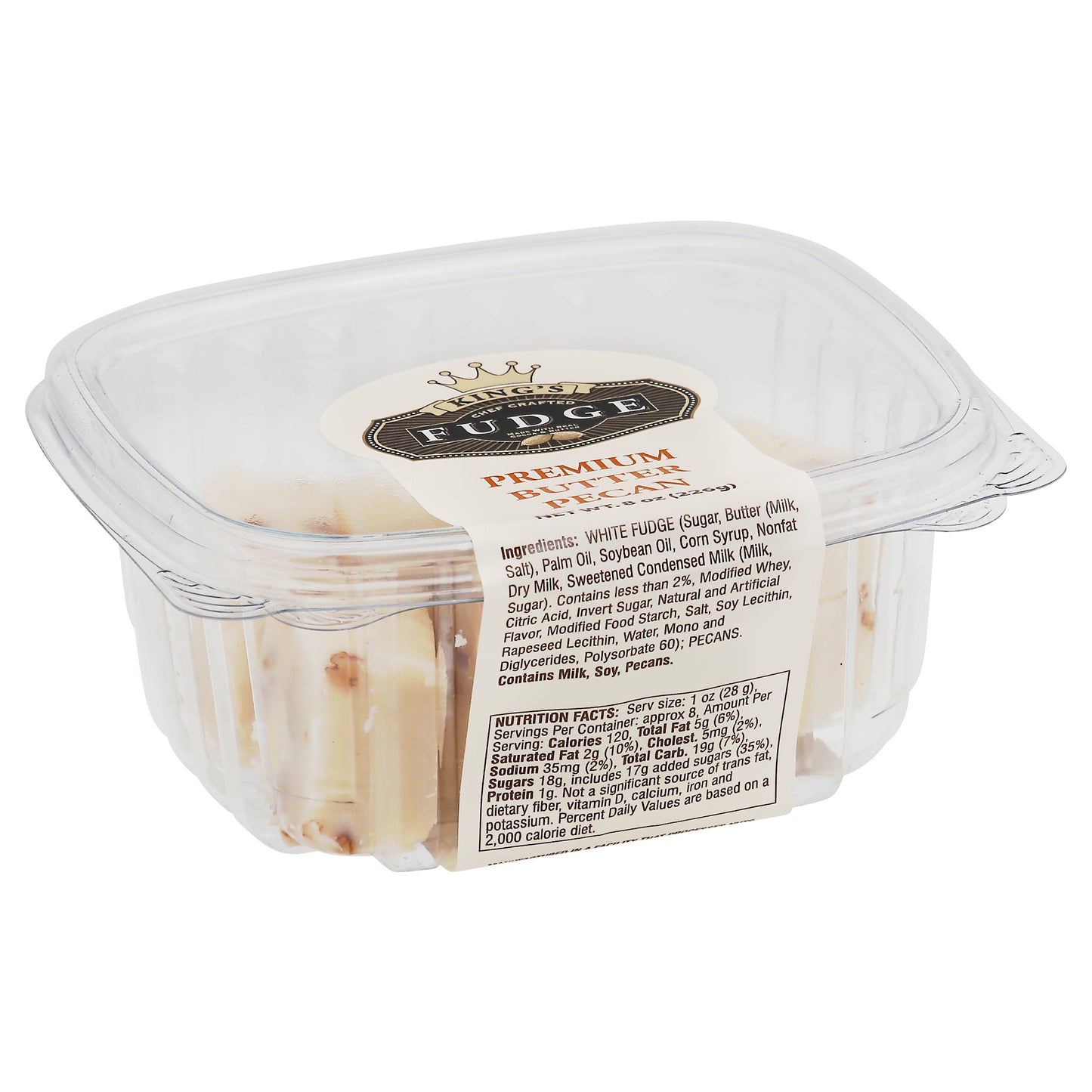 King's Premium Butter Pecan Fudge 8 oz