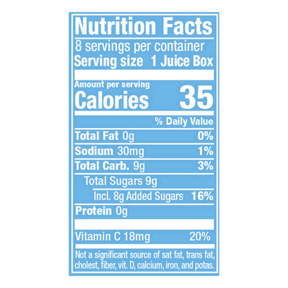 Hawaiian Punch Polar Blast, 6.75 fl oz tetra, 8 pack
