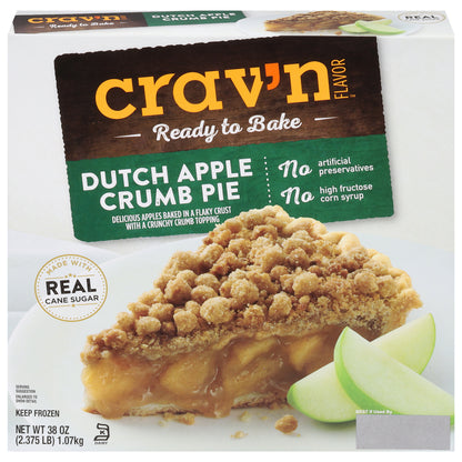 Crav'n Flavor Dutch Apple Crumb Pie 38 oz