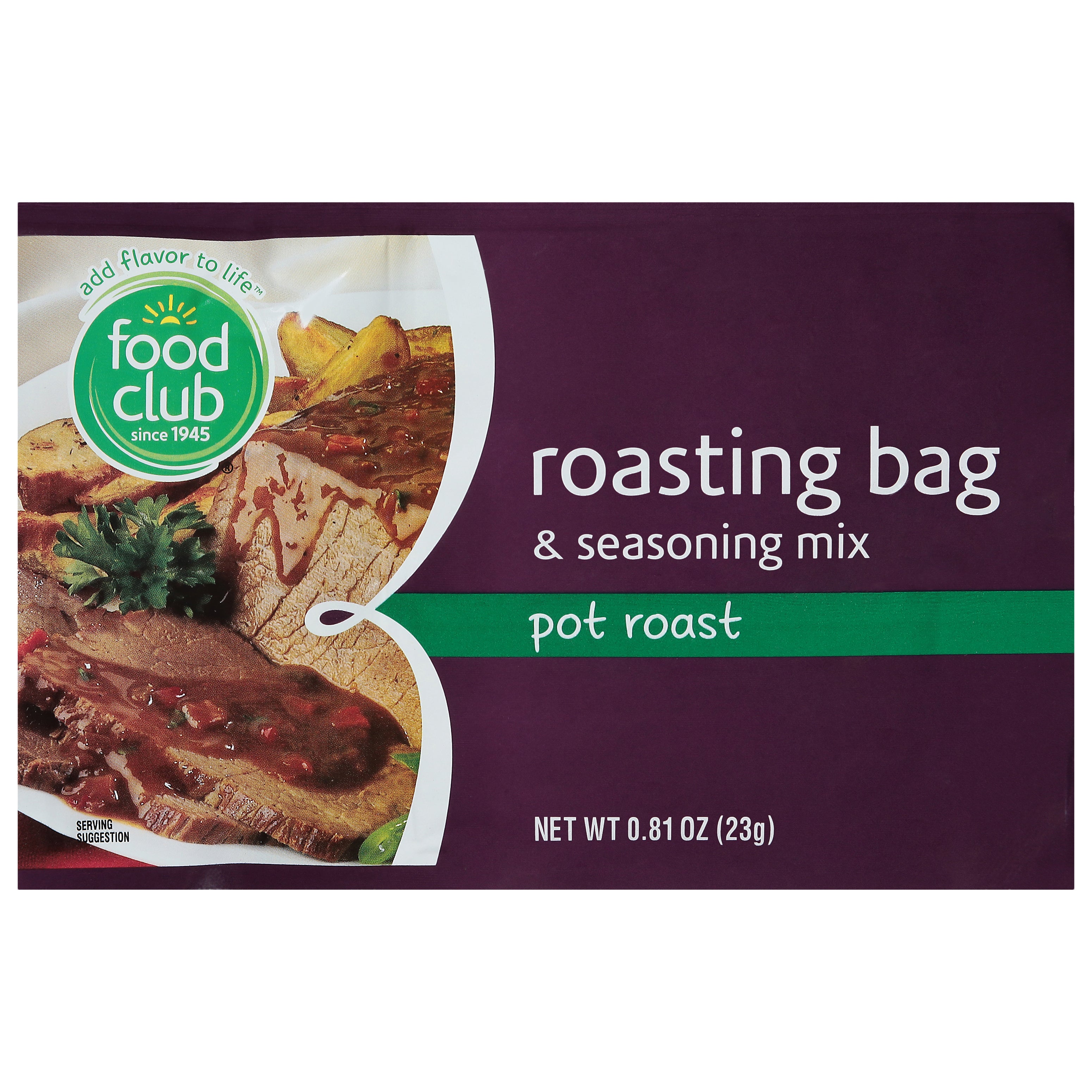 Food Club Pot Roast Roasting Bag & Seasoning Mix 0.81 oz – Douglas Food ...