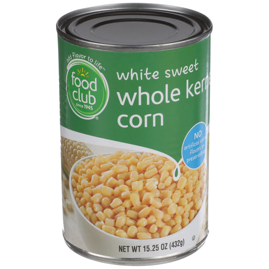 White Sweet Whole Kernel Corn