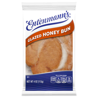 Entenmann's Glazed Honey Bun, Individual, 4 oz