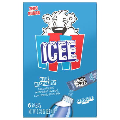 Icee Drink Sticks Blue Raspberry 6ct