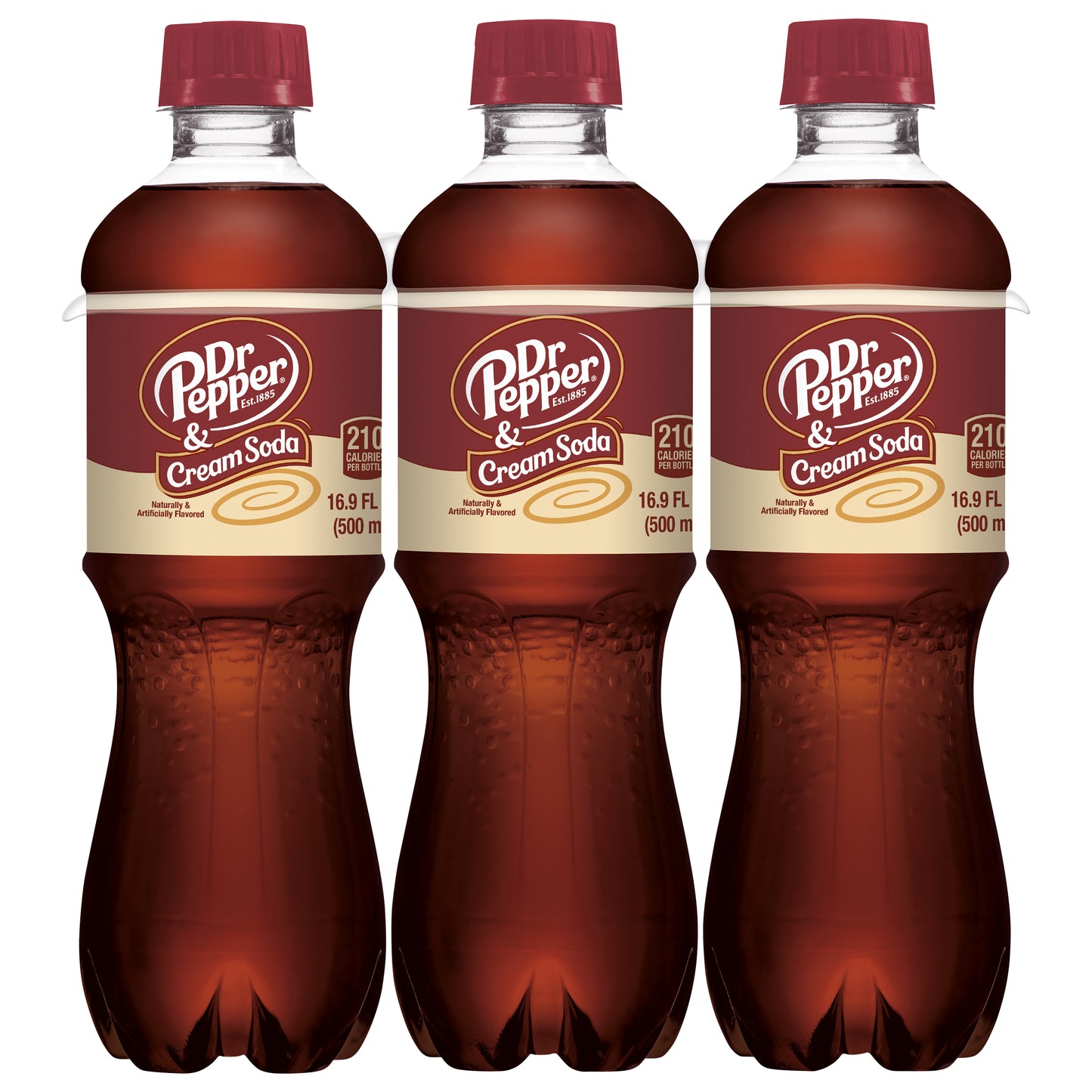 Dr Pepper Cream Soda 6-16.9 fl oz Bottles