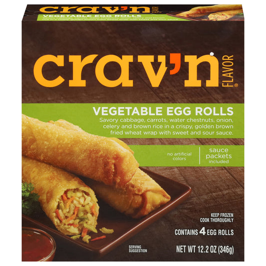 Crav'n Flavor Vegetable Egg Rolls 4 ea